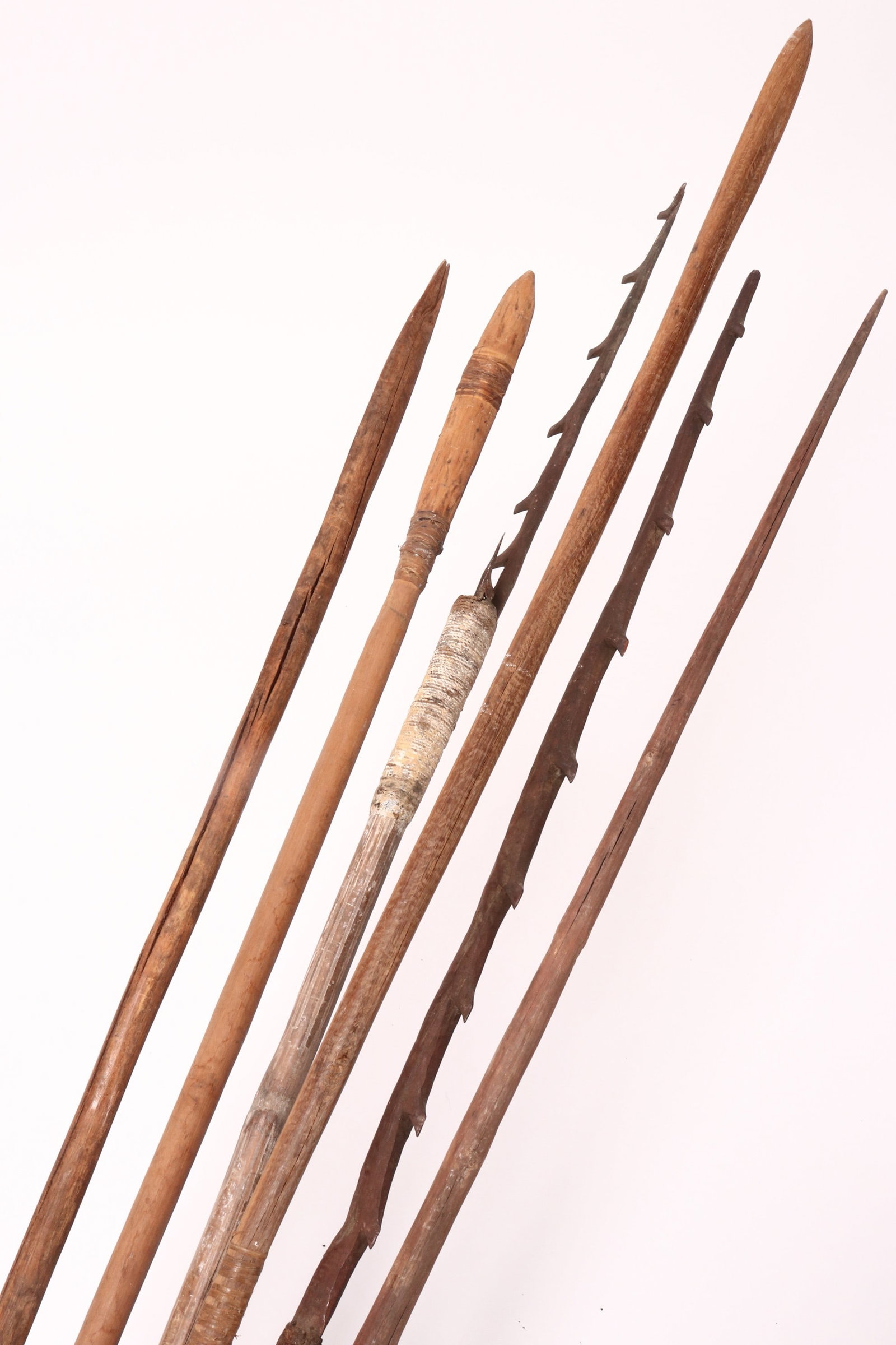 Six Australian Aboriginal Hunting Spears, (1 of 2)