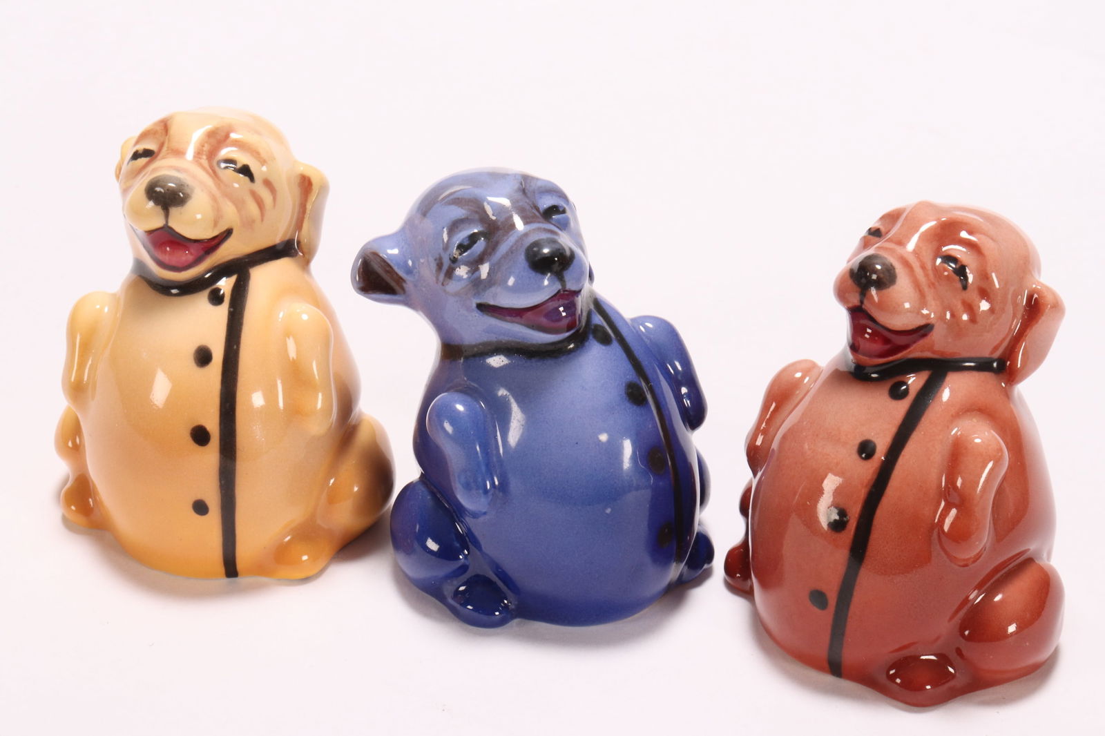 Three Rare Royal Doulton Miniature 'Bonzo' Figures (1 of 2)