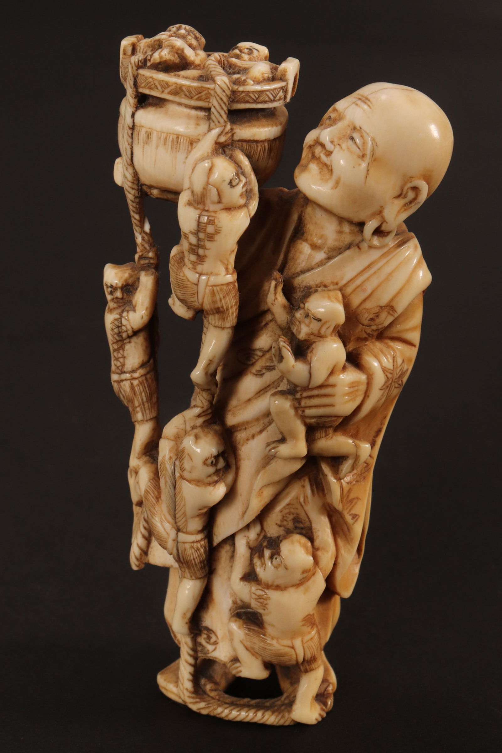 Japanese Meiji Period Figure Group, (1 of 6)