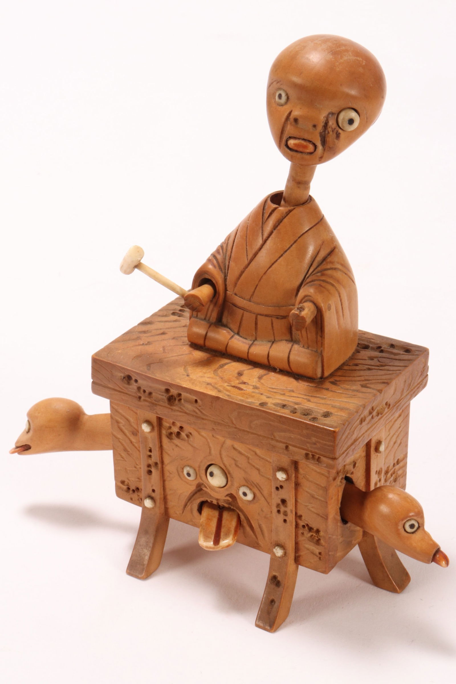 Rare Japanese Meiji Period Kobe Automaton Toy, (1 of 5)