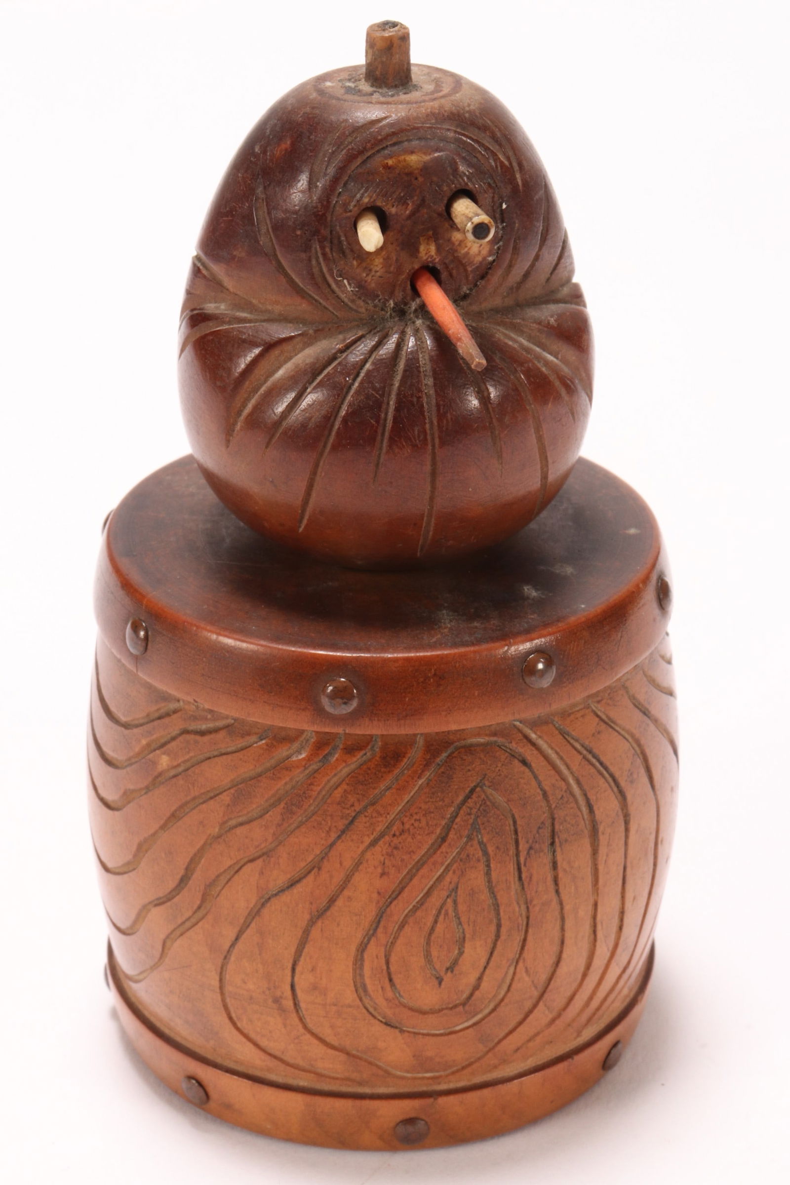 Japanese Meiji Period Kobe Daruma Toy, (1 of 3)