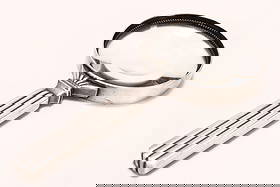 Georg Jensen Sterling Silver Magnifying Glass,: hallmarked 925S, #278, length 18cm