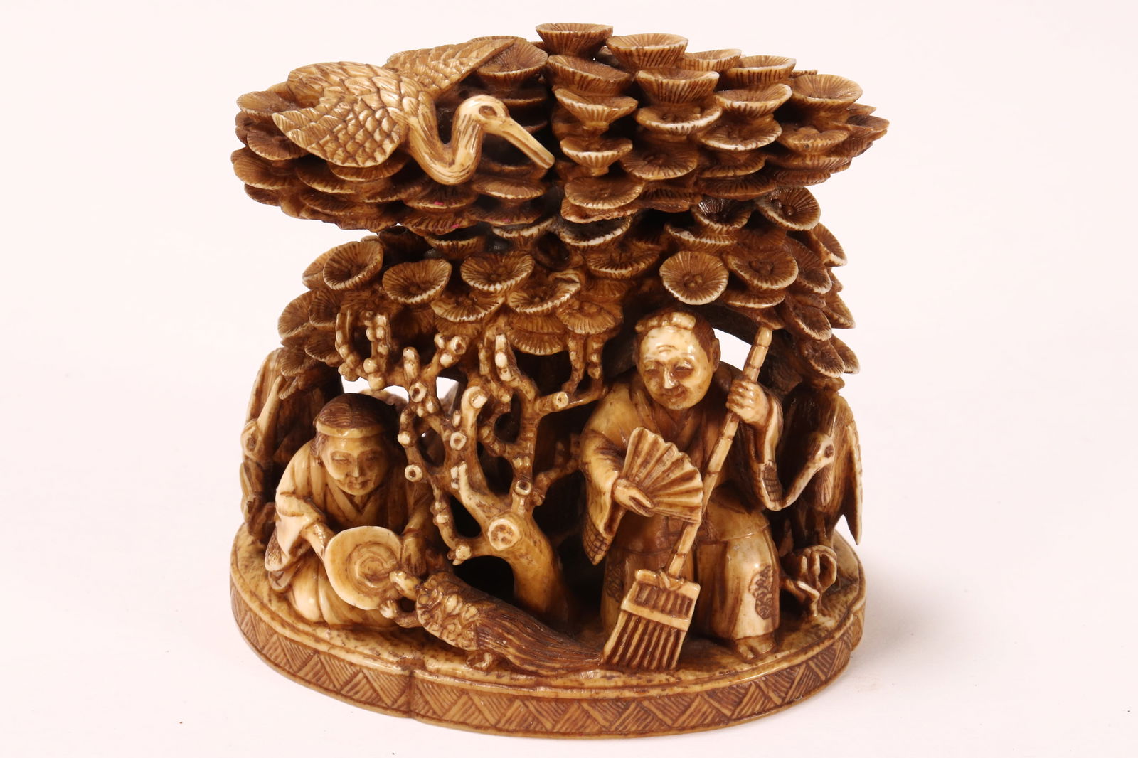 Good Japanese Meiji Period Carved Okimono, (1 of 8)