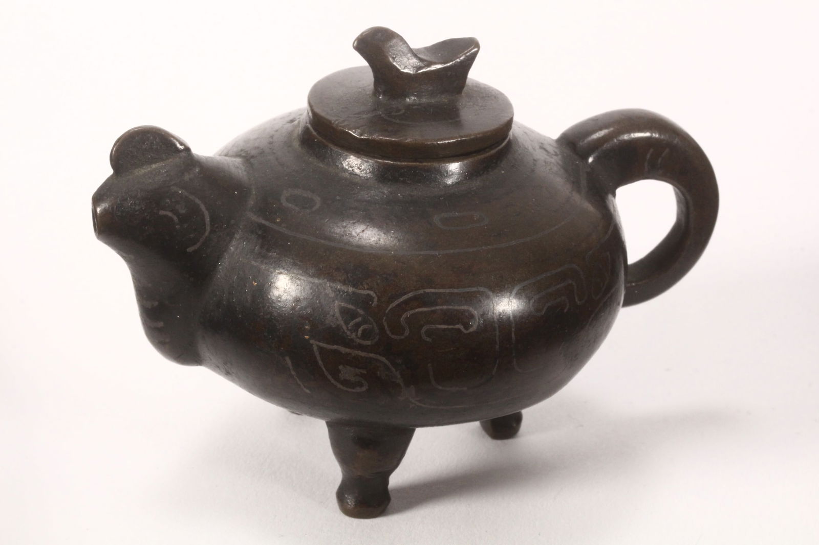 Chinese Qing Dynasty Bronze Water Dropper, (1 of 5)
