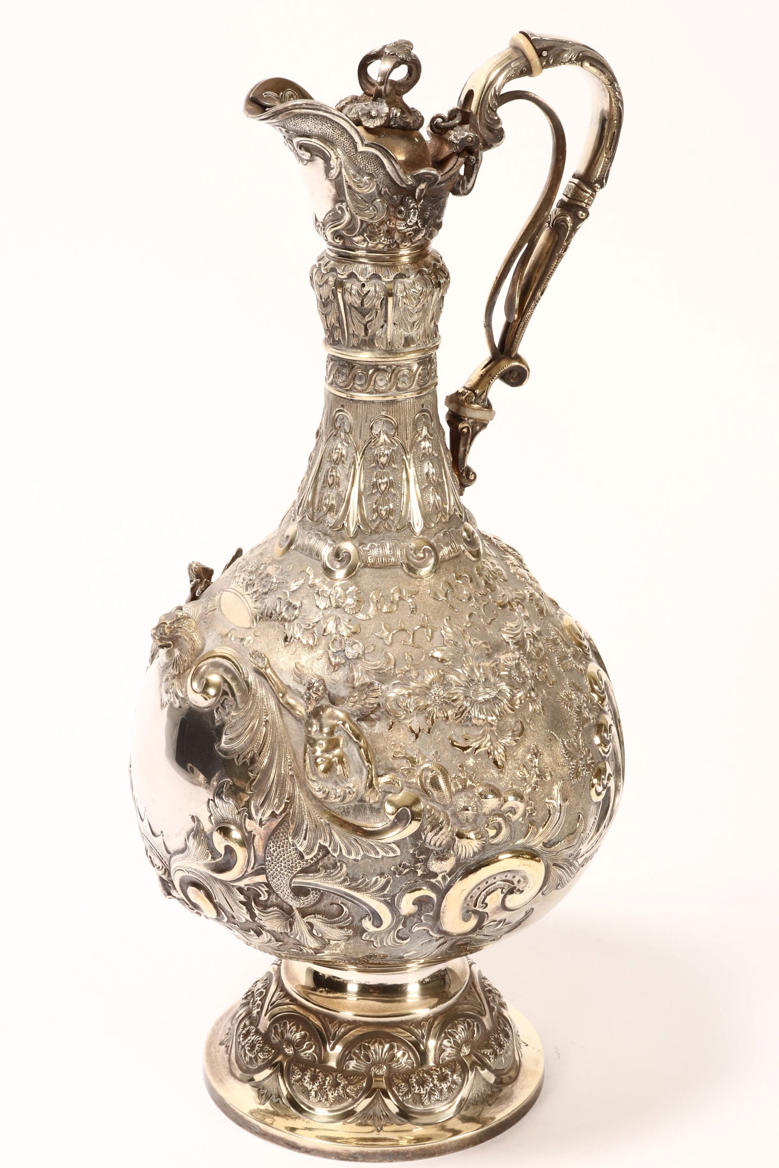 Impressive Victorian Sterling Silver 'Armada' Ewer (1 of 16)