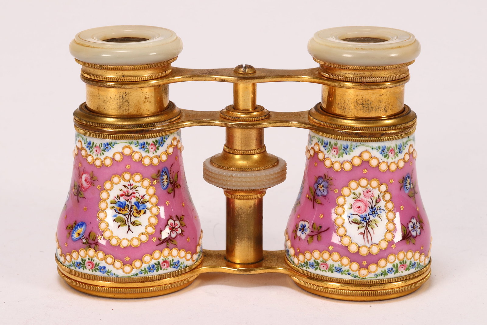 19th Century French Enamel Opera Glasses, (1 of 6)
