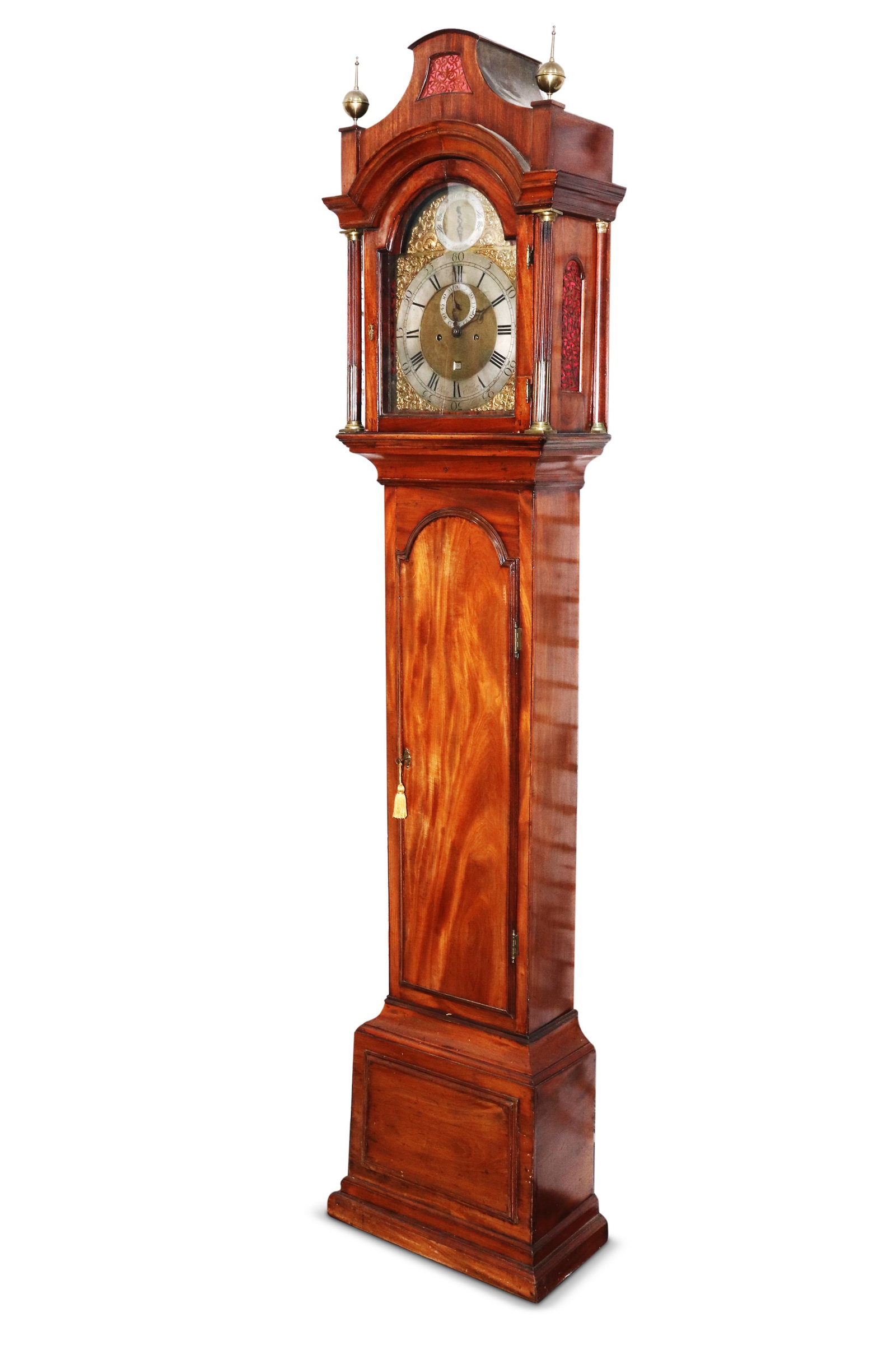 John Ellicott (English, 1706?1772) Mahogany Grandfather Clock, (1 of 3)