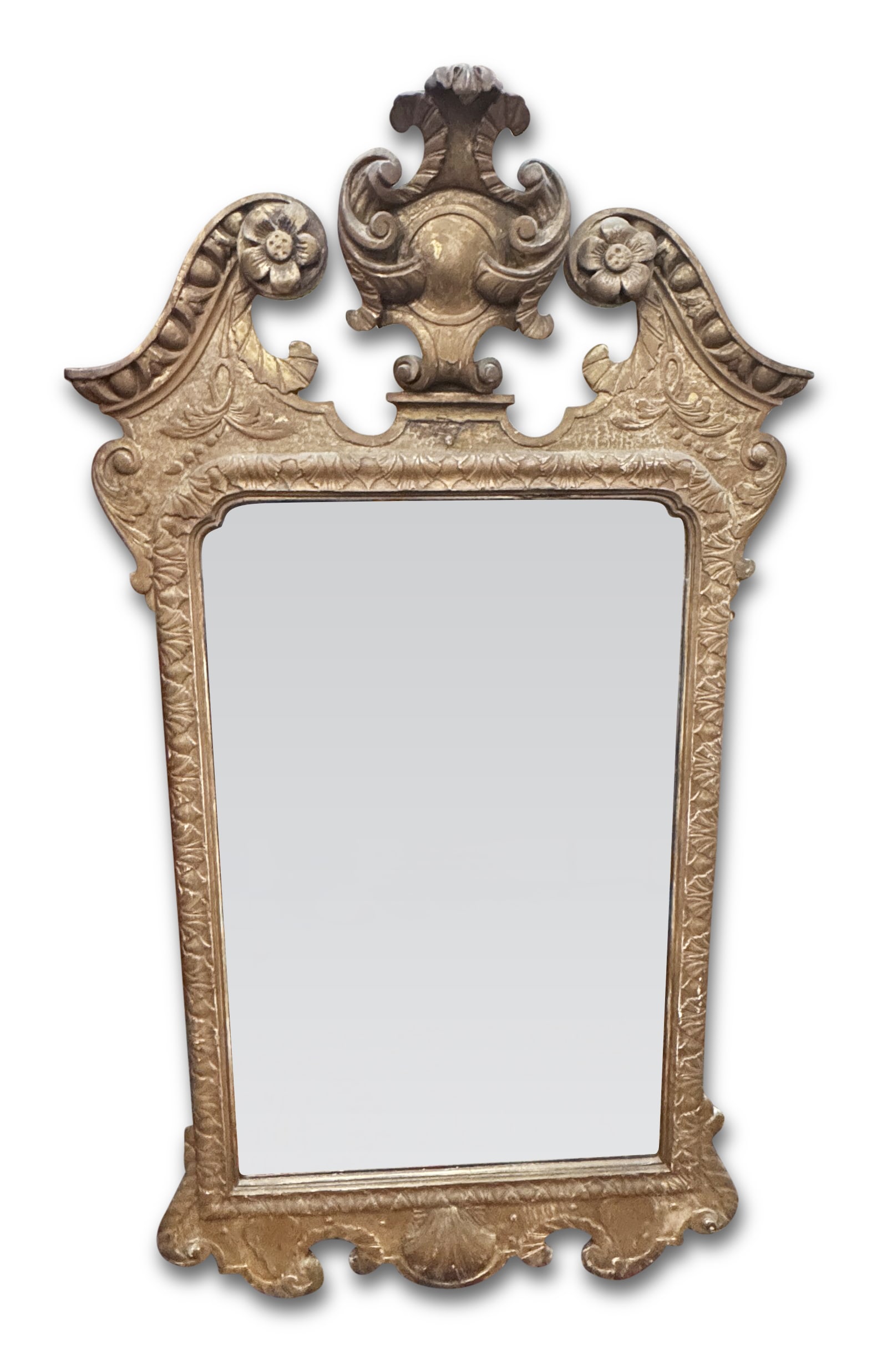 19th Century George II Style Gilt Wood Mirror, (1 of 1)
