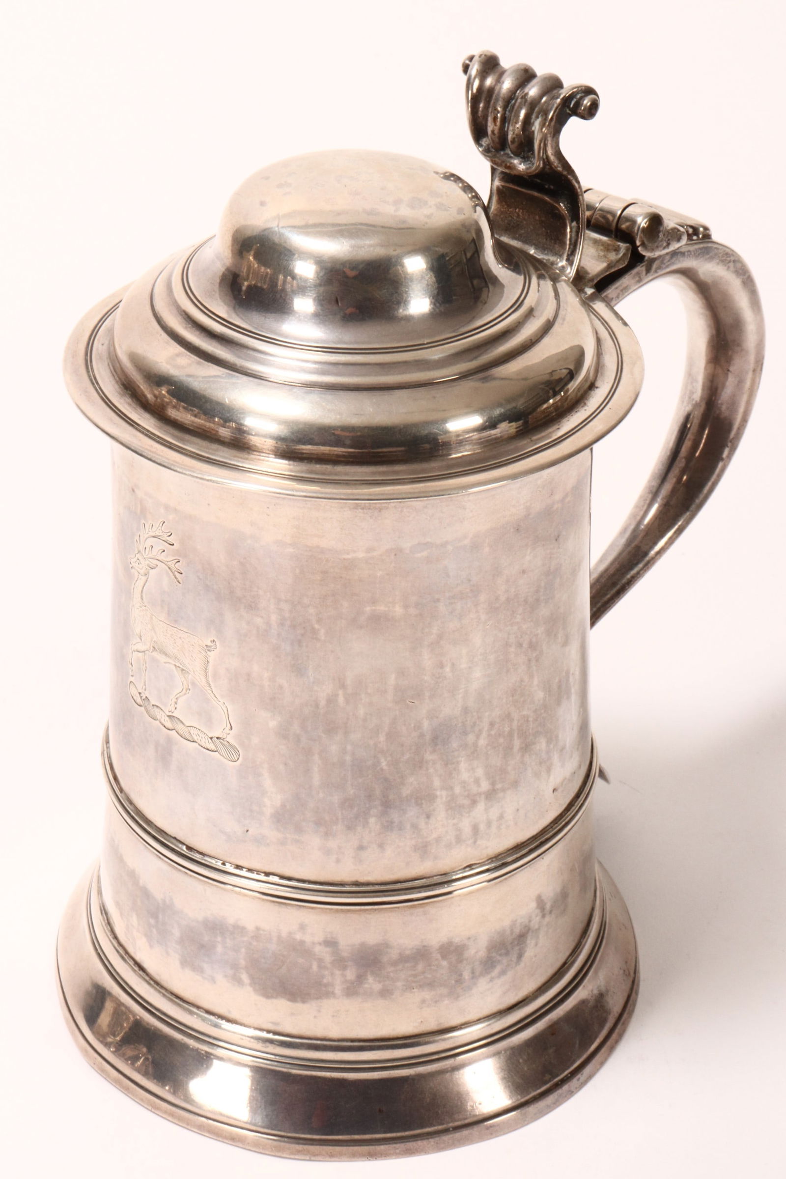 George III Sterling Silver Lidded Tankard, (1 of 6)