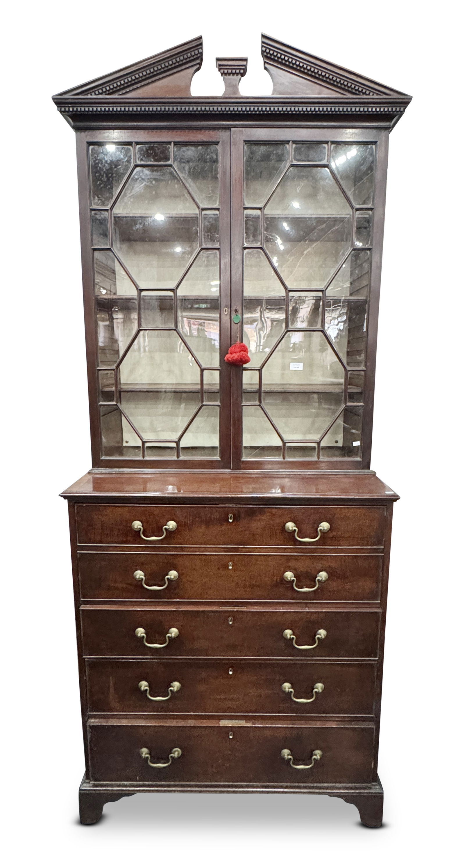 Good George III Mahogany Secretaire Bookcase, (1 of 1)