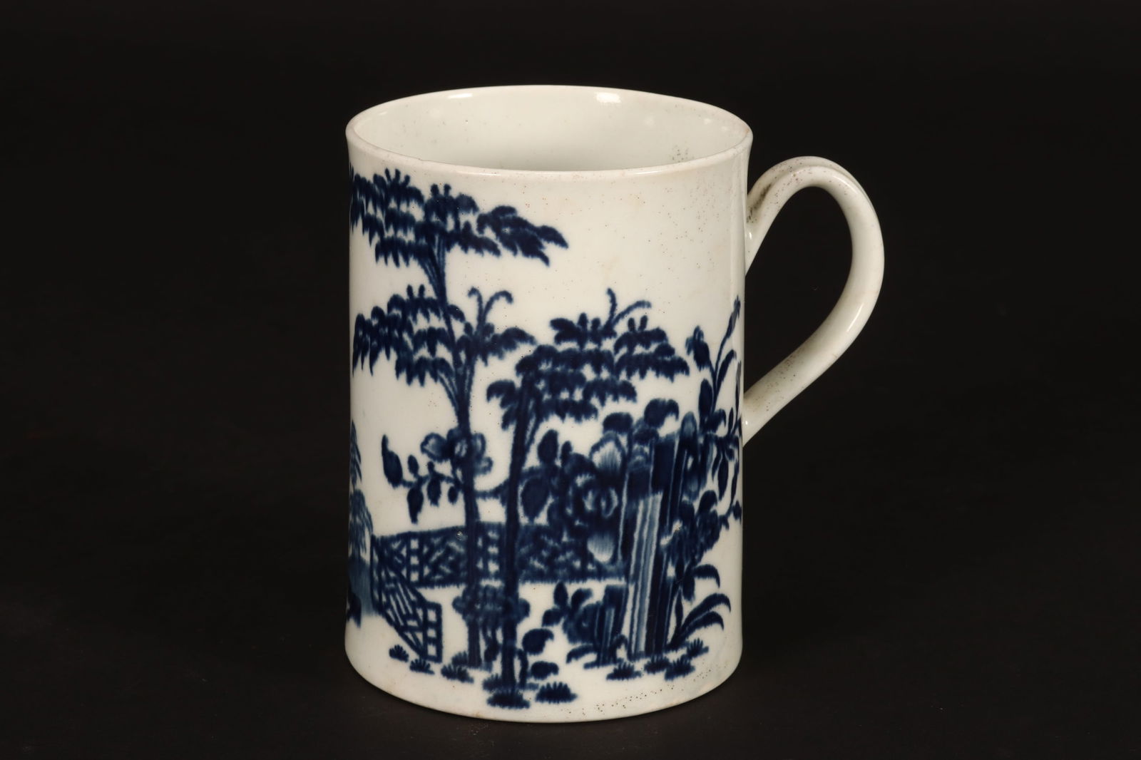 18th Worcester Dr. Wall Porcelain Mug, c.1770, (1 of 3)
