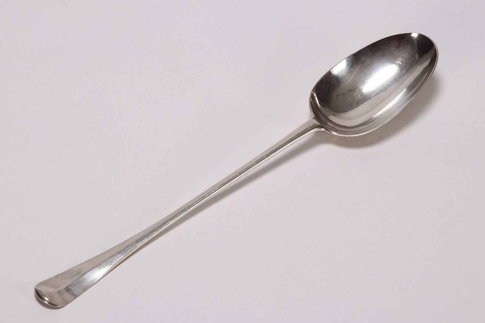 Very Large George I Sterling Silver Serving Spoon, (1 of 3)