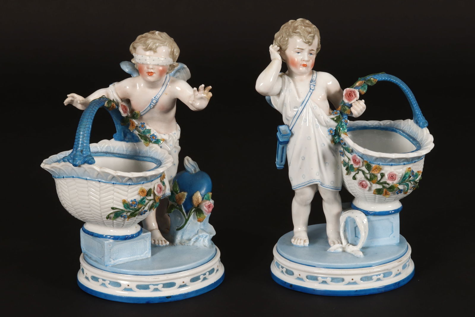 Pair of KPM Figural Porcelain Baskets, (1 of 7)