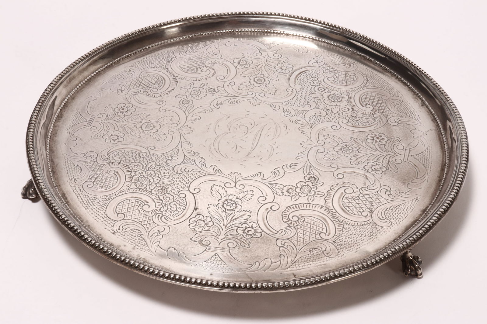 George III Sterling Silver Footed Salver, (1 of 6)