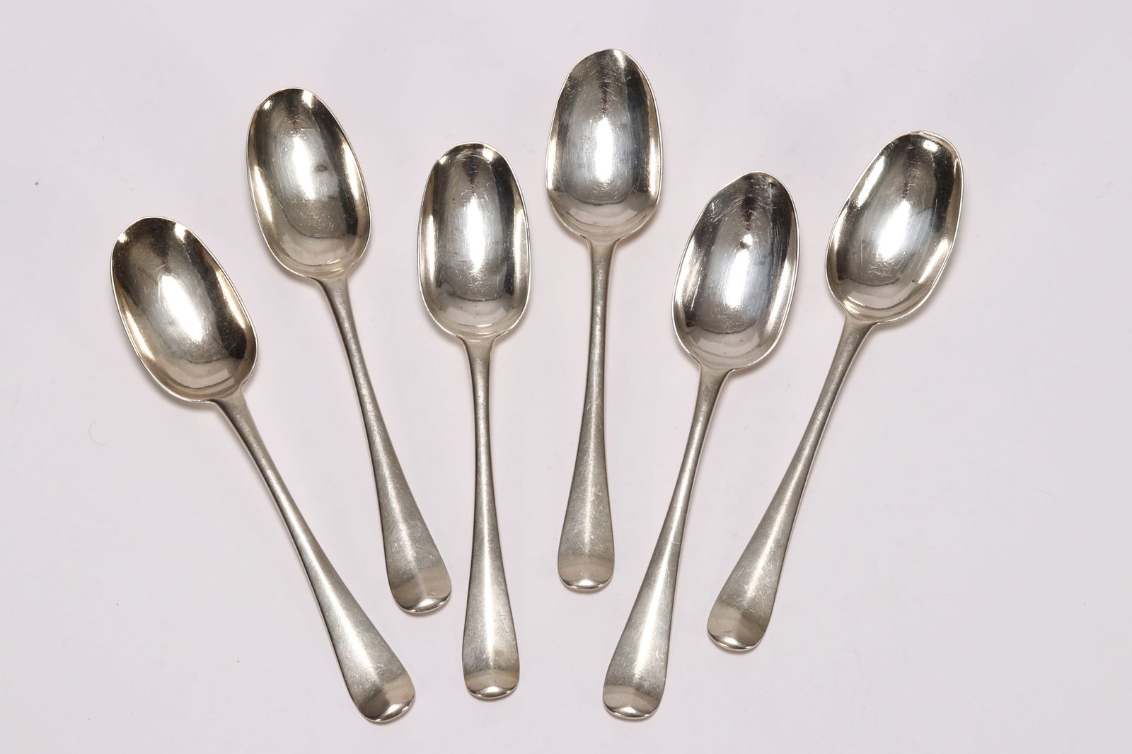 Six George I Britannia Silver Table Spoons, (1 of 4)