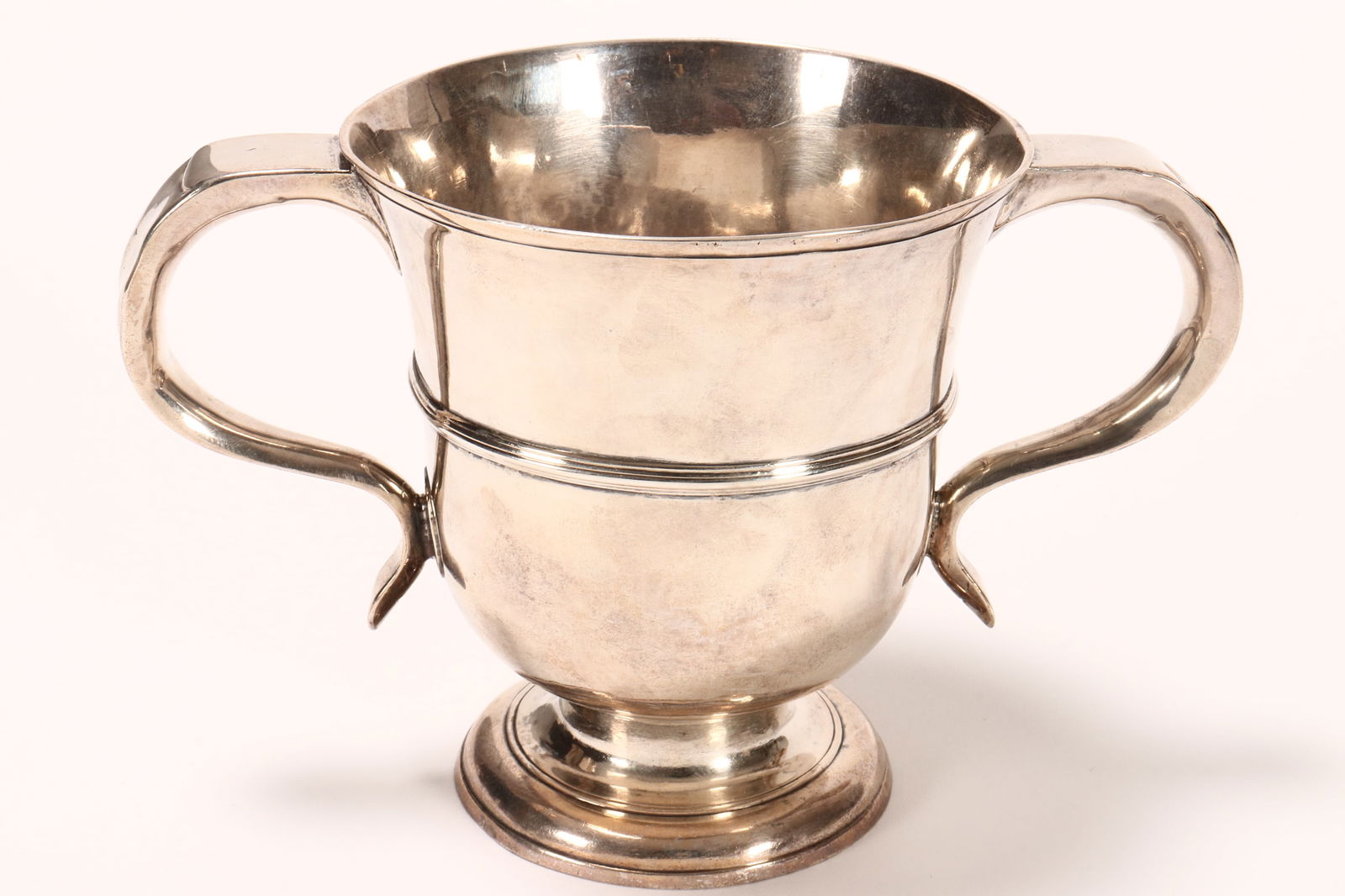 George II Sterling Silver Twin Handled Trophy Cup, (1 of 5)