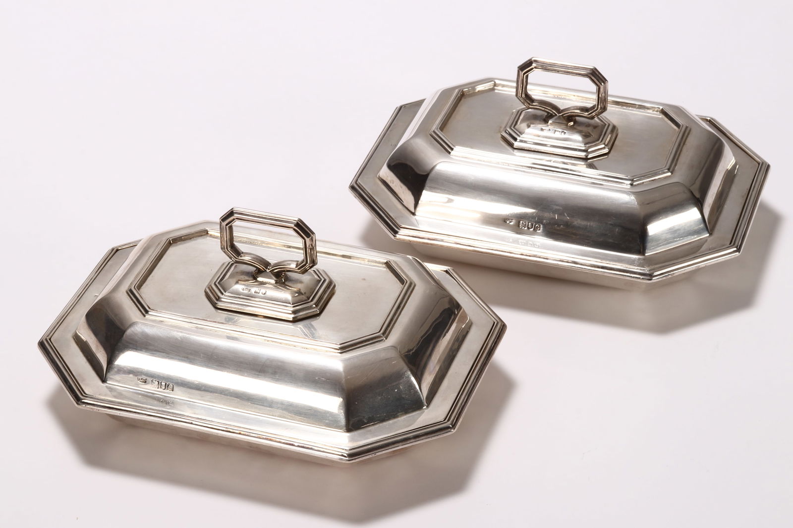 Pair of Victorian Sterling Silver Entree Dishes, (1 of 5)