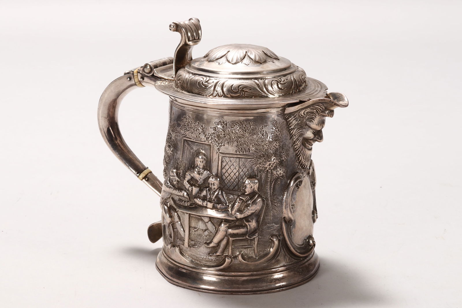 Queen Anne Britannia Silver Tankard with Later Spout, (1 of 9)