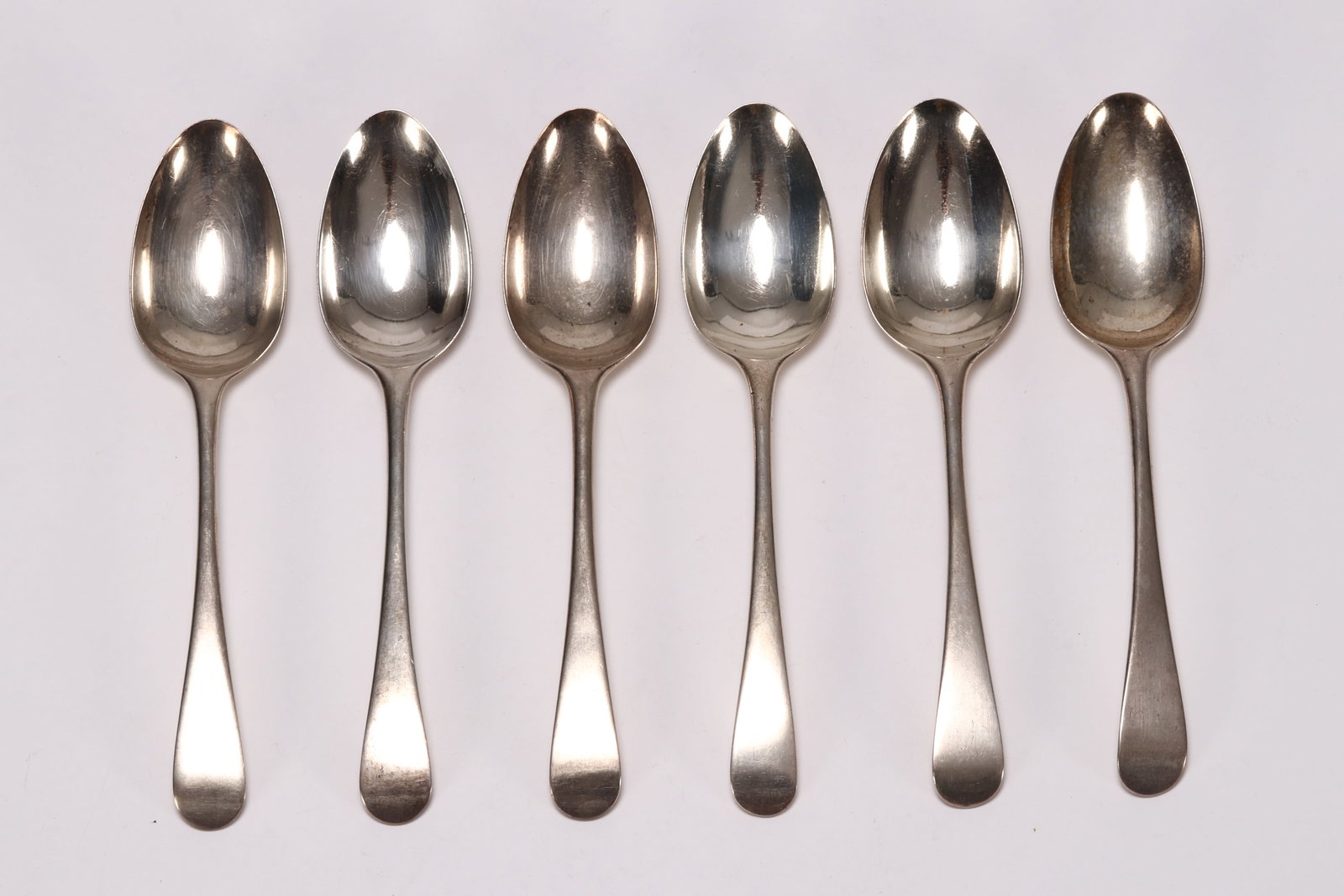 Five George III Sterling Silver Table Spoons, (1 of 3)