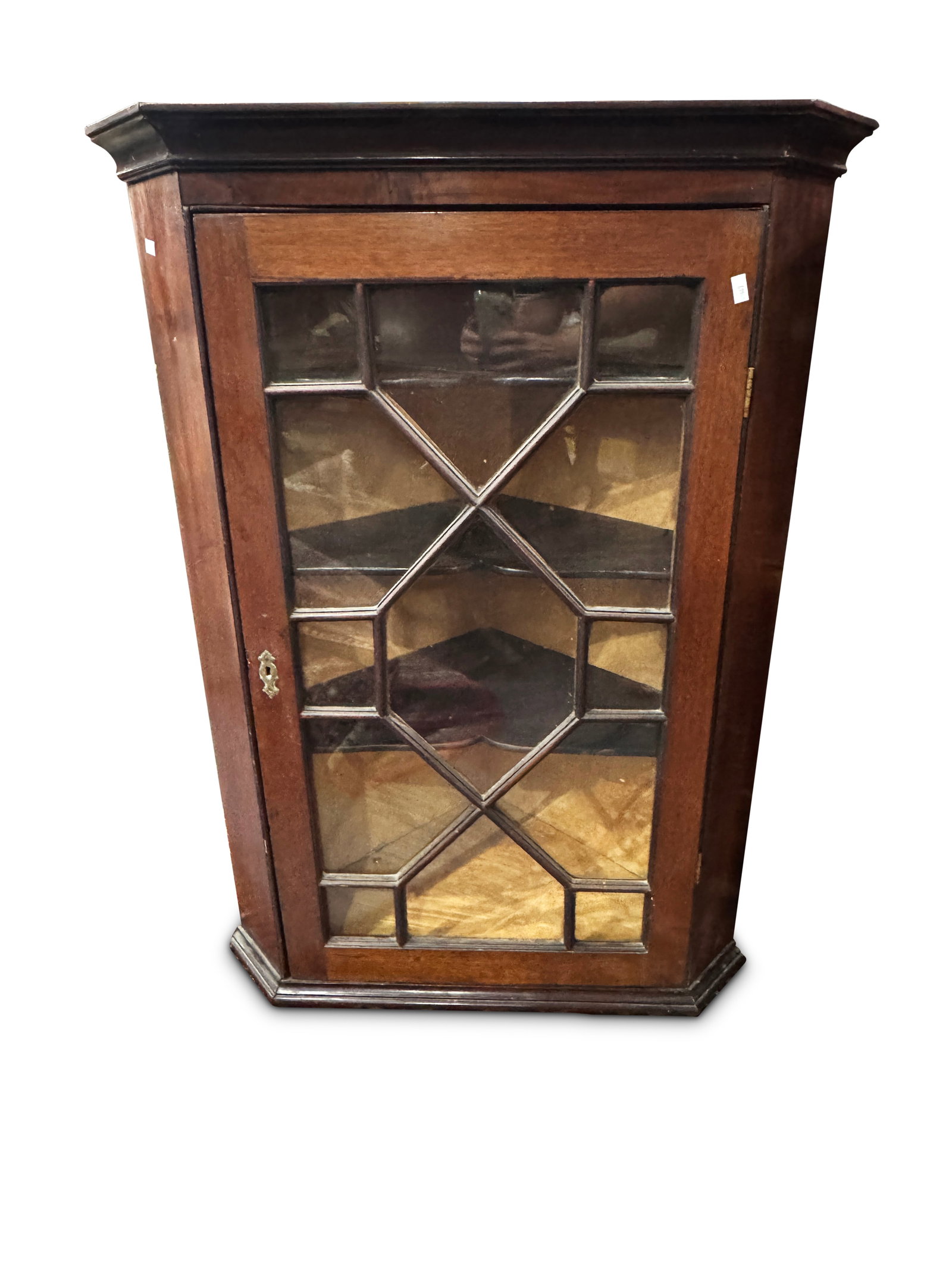 George III Mahogany Corner Cabinet, c.1790, (1 of 2)