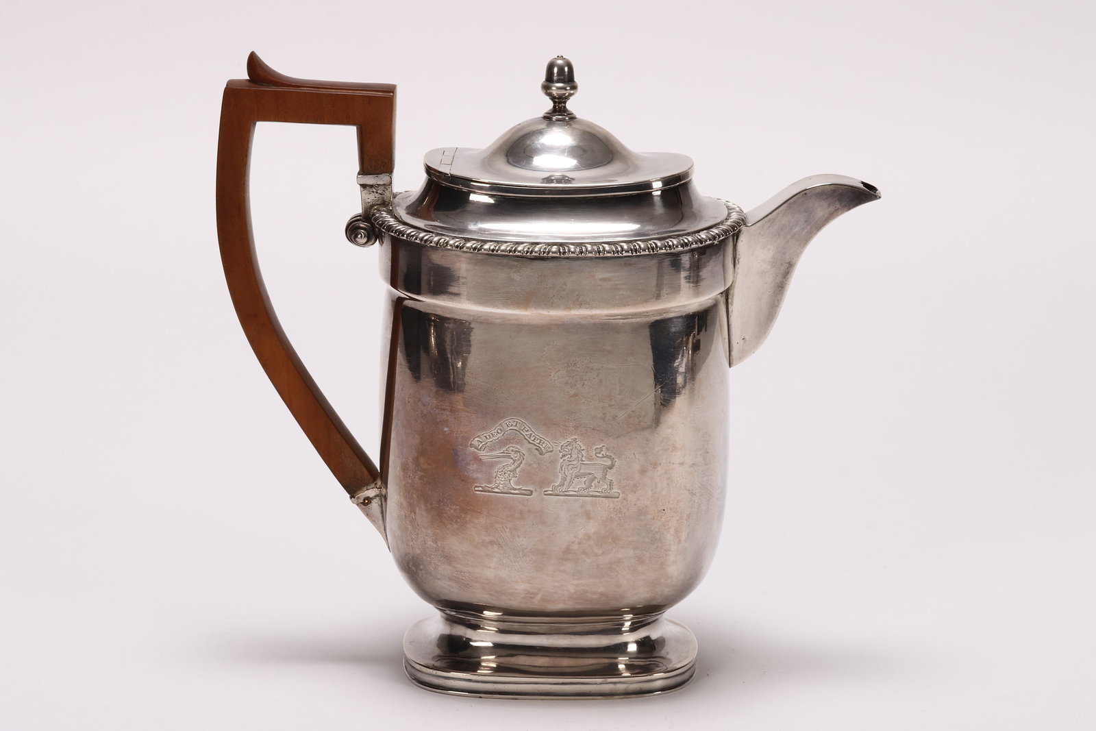 George IV Sterling Silver Coffee Pot, (1 of 7)