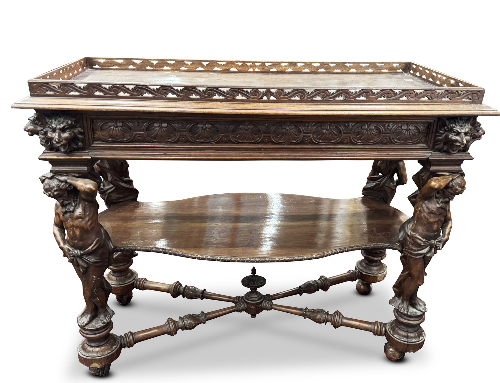 Late 19th/20th Century Italian Walnut Table, (1 of 3)
