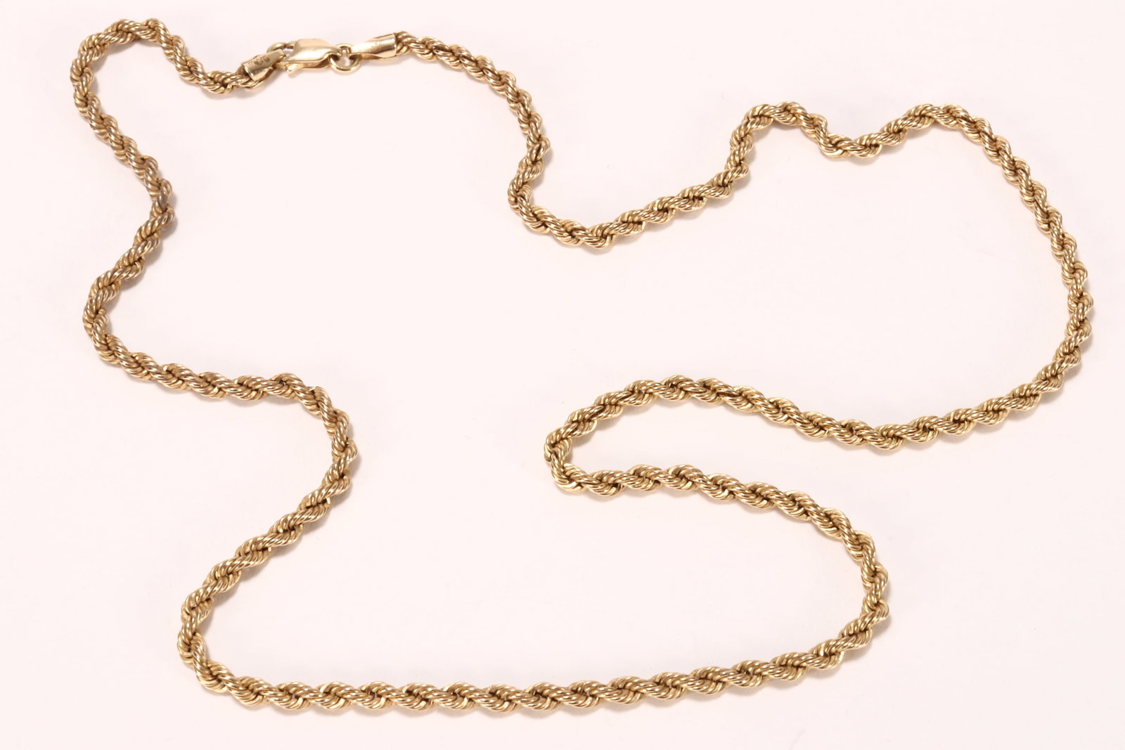 14ct Gold Rope Link Bracelet, (1 of 2)