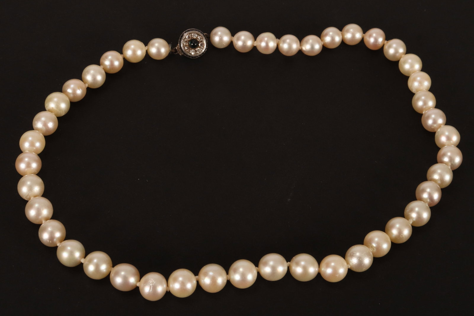 Lovely Art Deco Cultured Pearl Choker Necklace, (1 of 2)