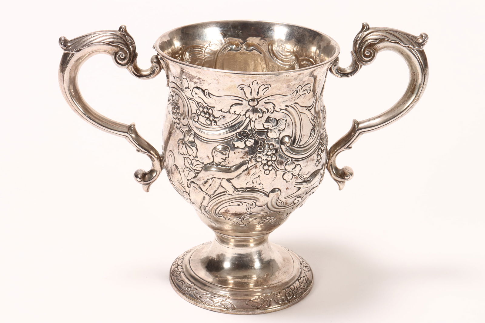 Irish George II Sterling Silver Twin Handled Urn, (1 of 9)