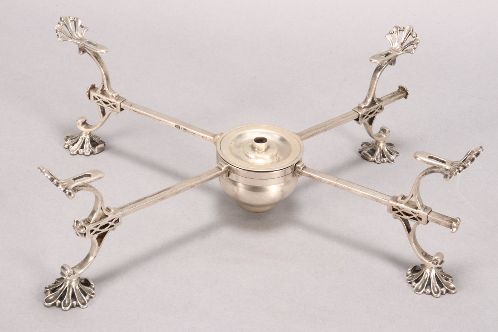 Rare George III Sterling Silver Dish Cross, (1 of 5)