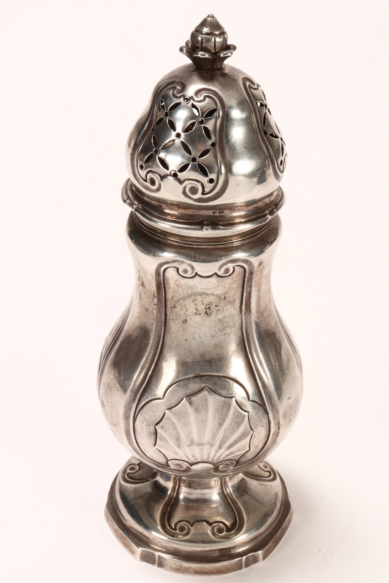 18th Century Dutch Silver Sugar Caster, (1 of 3)