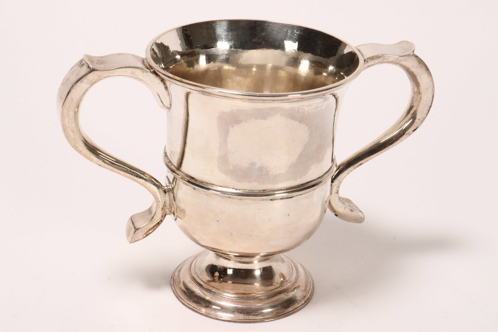 George II Sterling Silver Twin Handled Trophy Cup, (1 of 5)