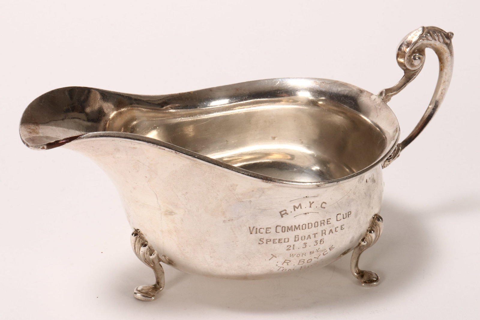 Australian Sterling Silver Sauce Boat, (1 of 4)