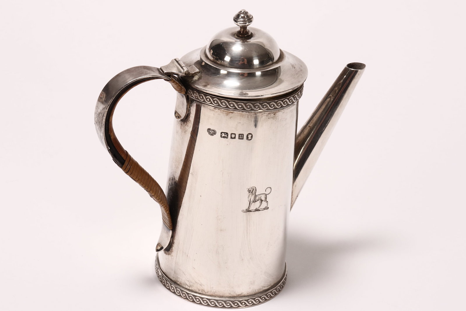 Edward VIII Sterling Silver Coffee Pot, (1 of 6)