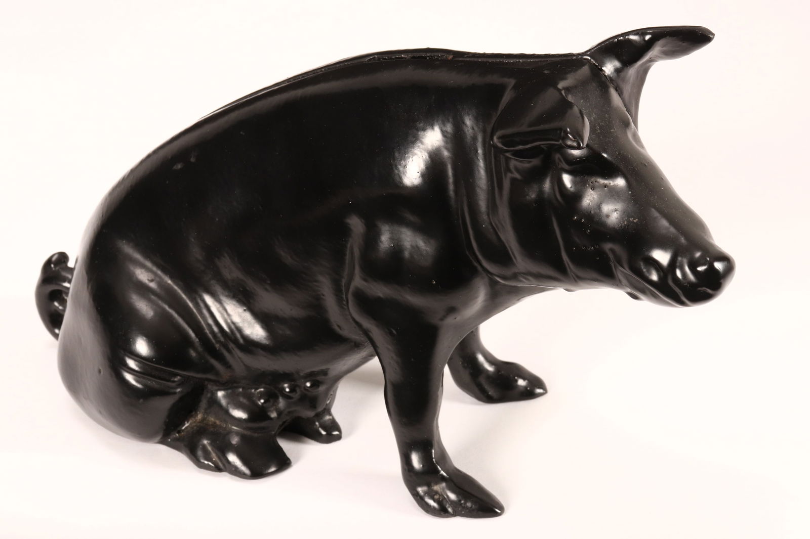 Vintage Cast Iron Piggy Bank, (1 of 2)