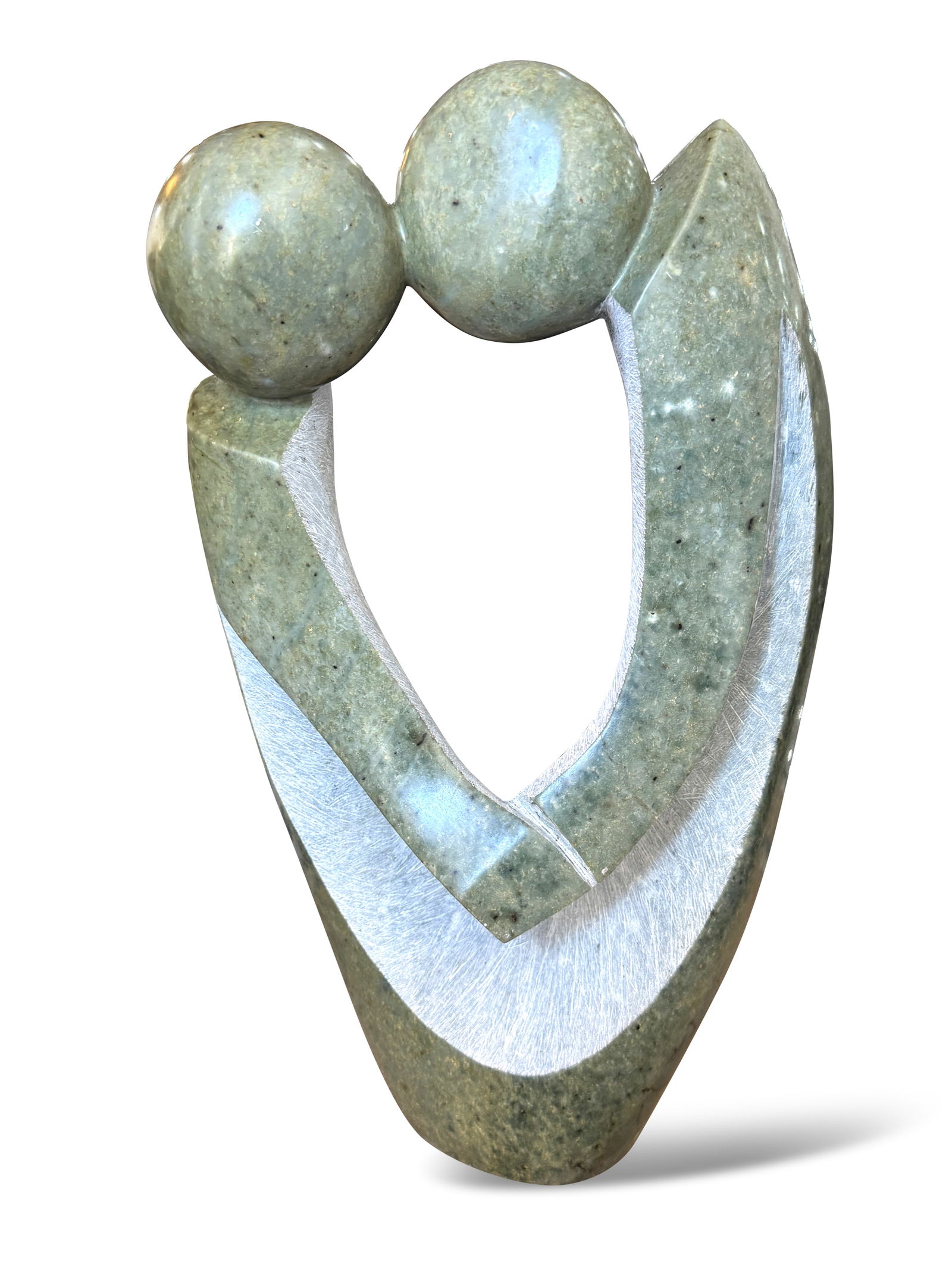 Chapenga, Donald (b. 1974, Zimbabwe): Untitled, Contemporary Figures soapstone signed verso height 43cm