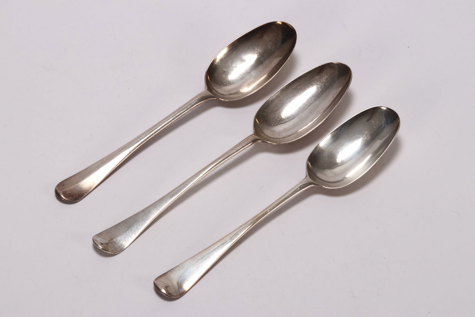 Three George II Sterling Silver Table Spoons, (1 of 4)