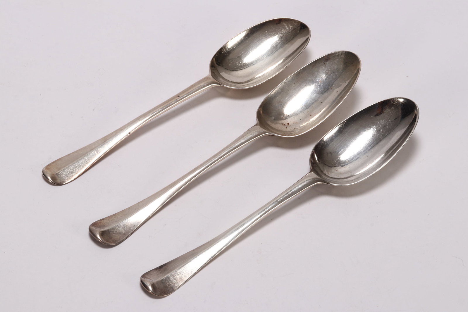 Three George I Britannia Silver Table Spoons, (1 of 4)