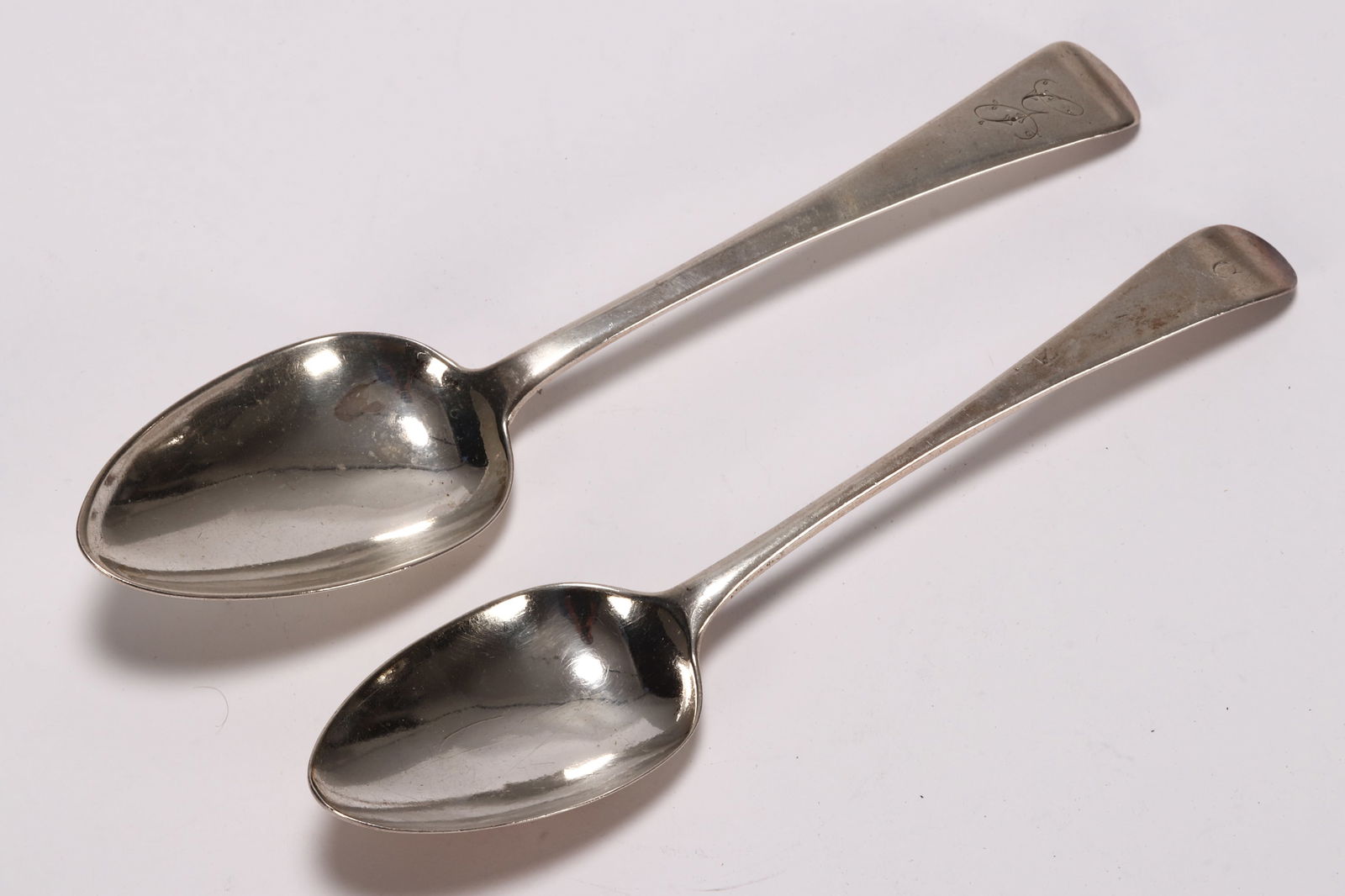Two George III Sterling Silver Table Spoons, (1 of 3)
