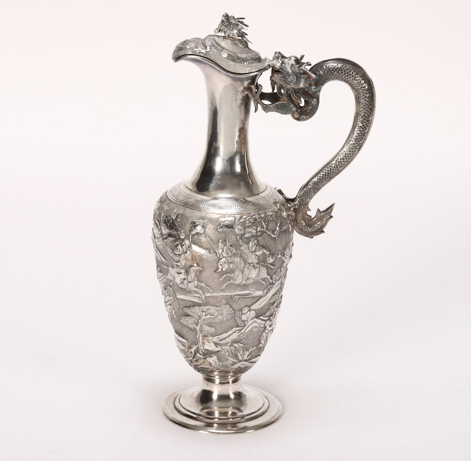 Chinese Export Silver Claret Jug, (1 of 9)