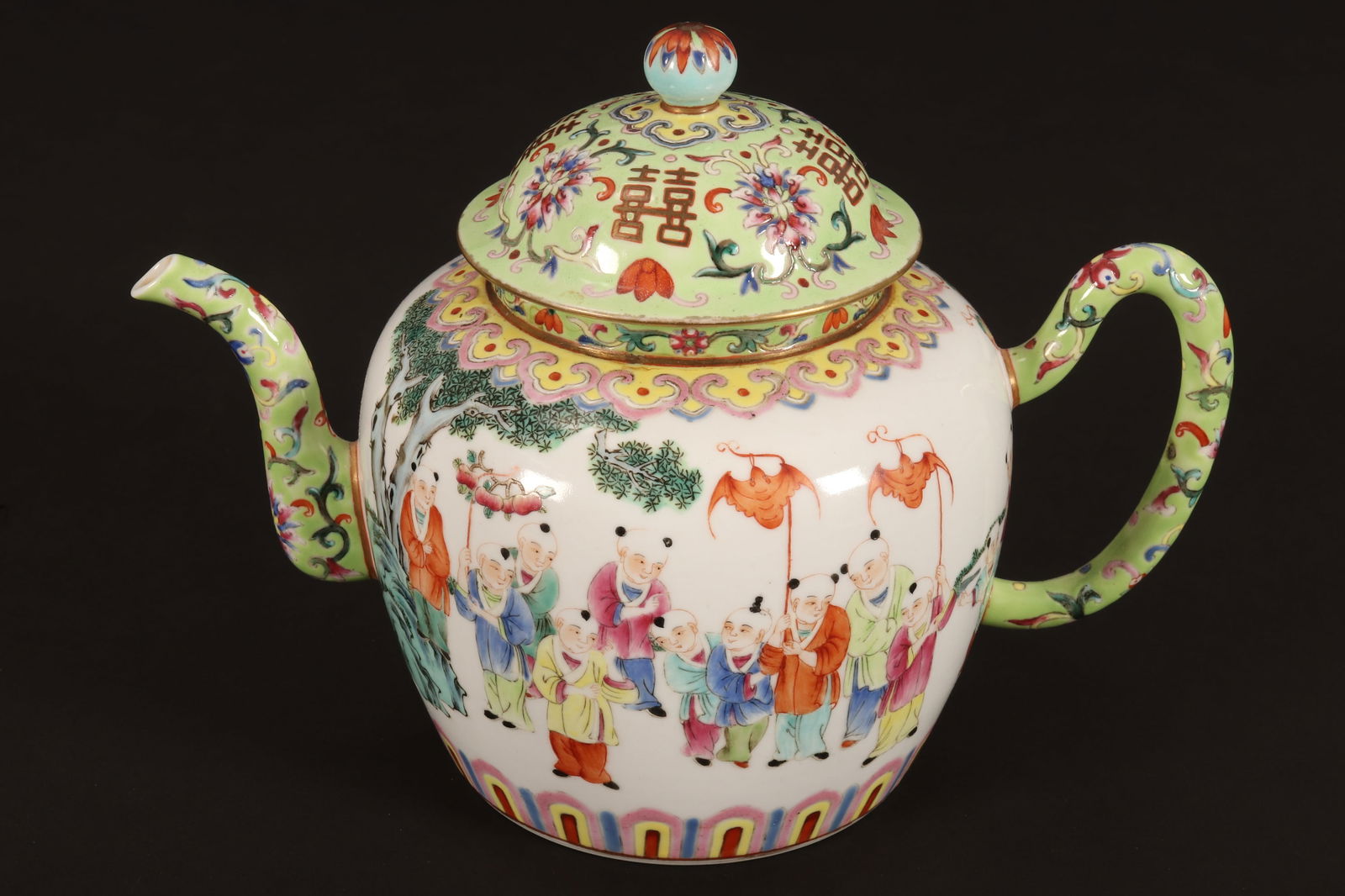 Chinese Porcelain Tea Pot, (1 of 16)
