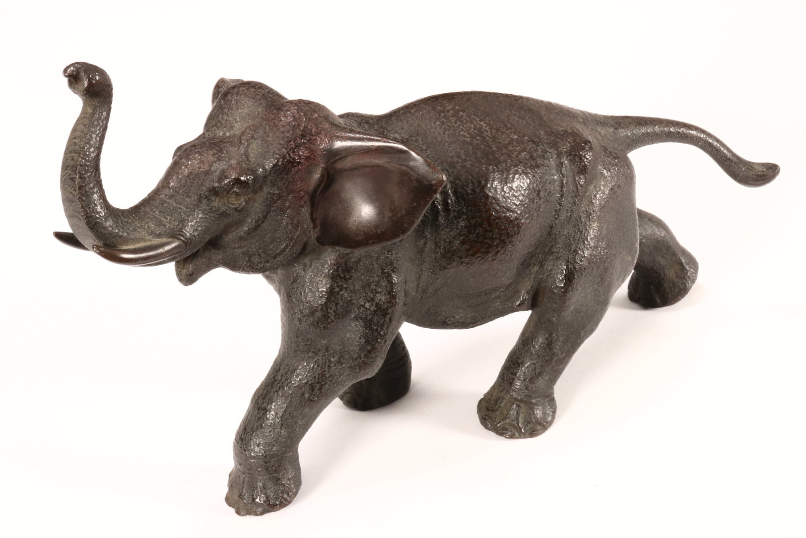 Japanese Meiji Period Bronze Elephant, (1 of 5)