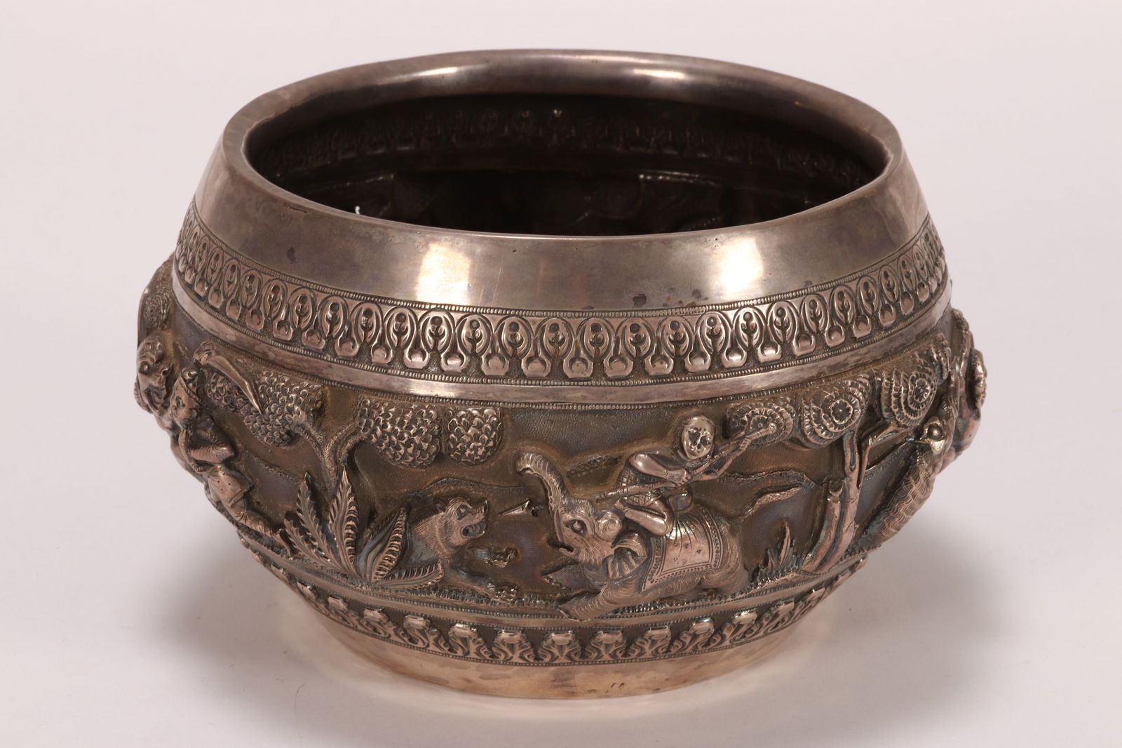 Burmese Silver Bowl, (1 of 6)
