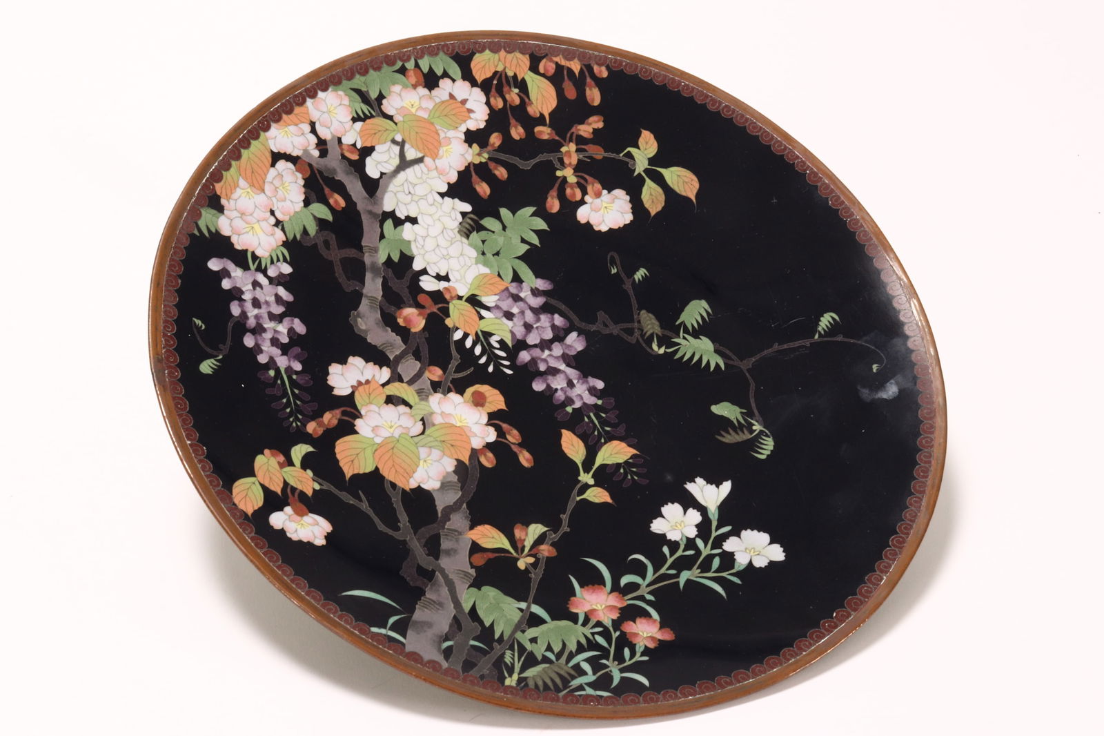 Nice Japanese Cloisonne Charger, (1 of 5)