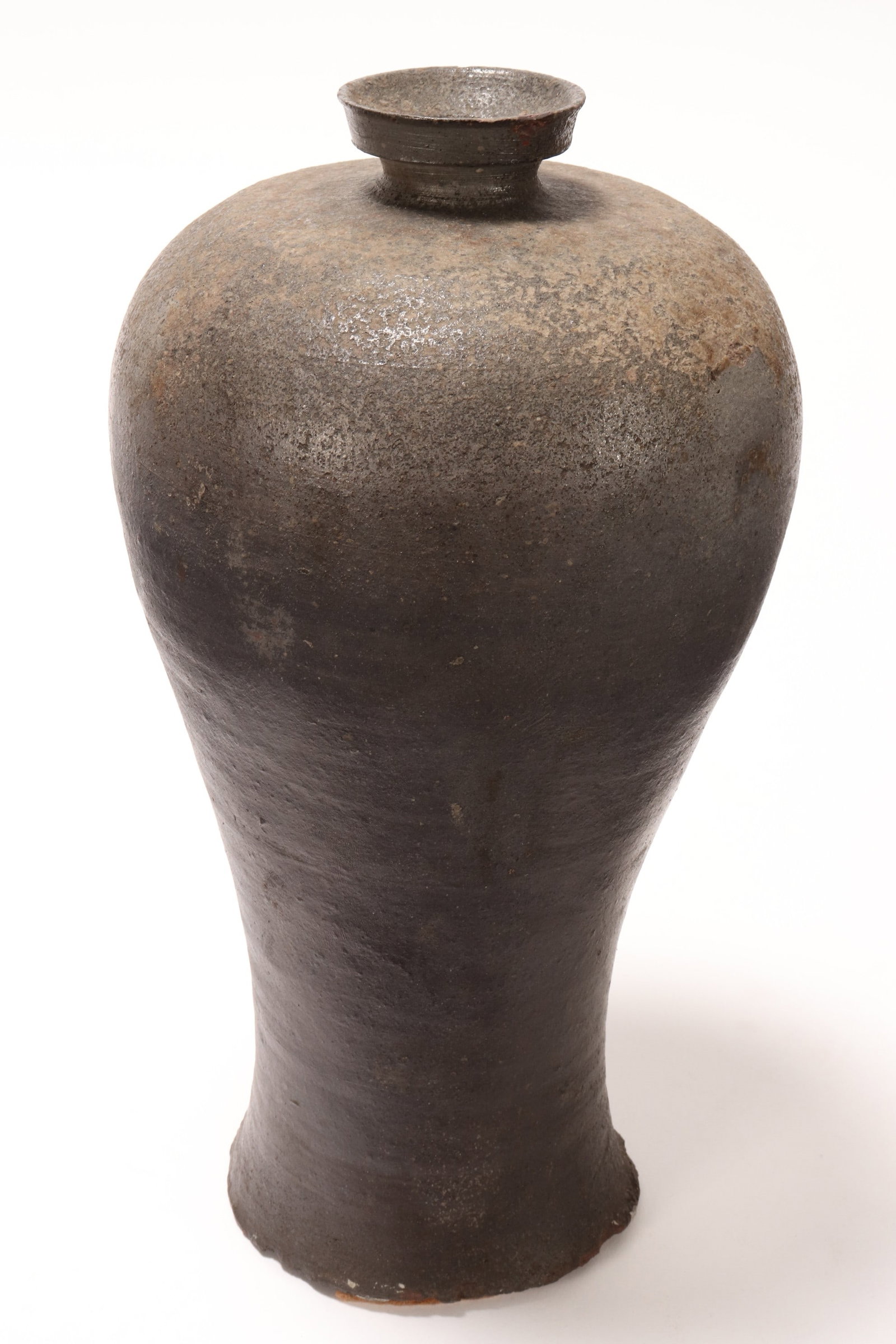 Korean Stoneware Maebyeong Vase, (1 of 2)