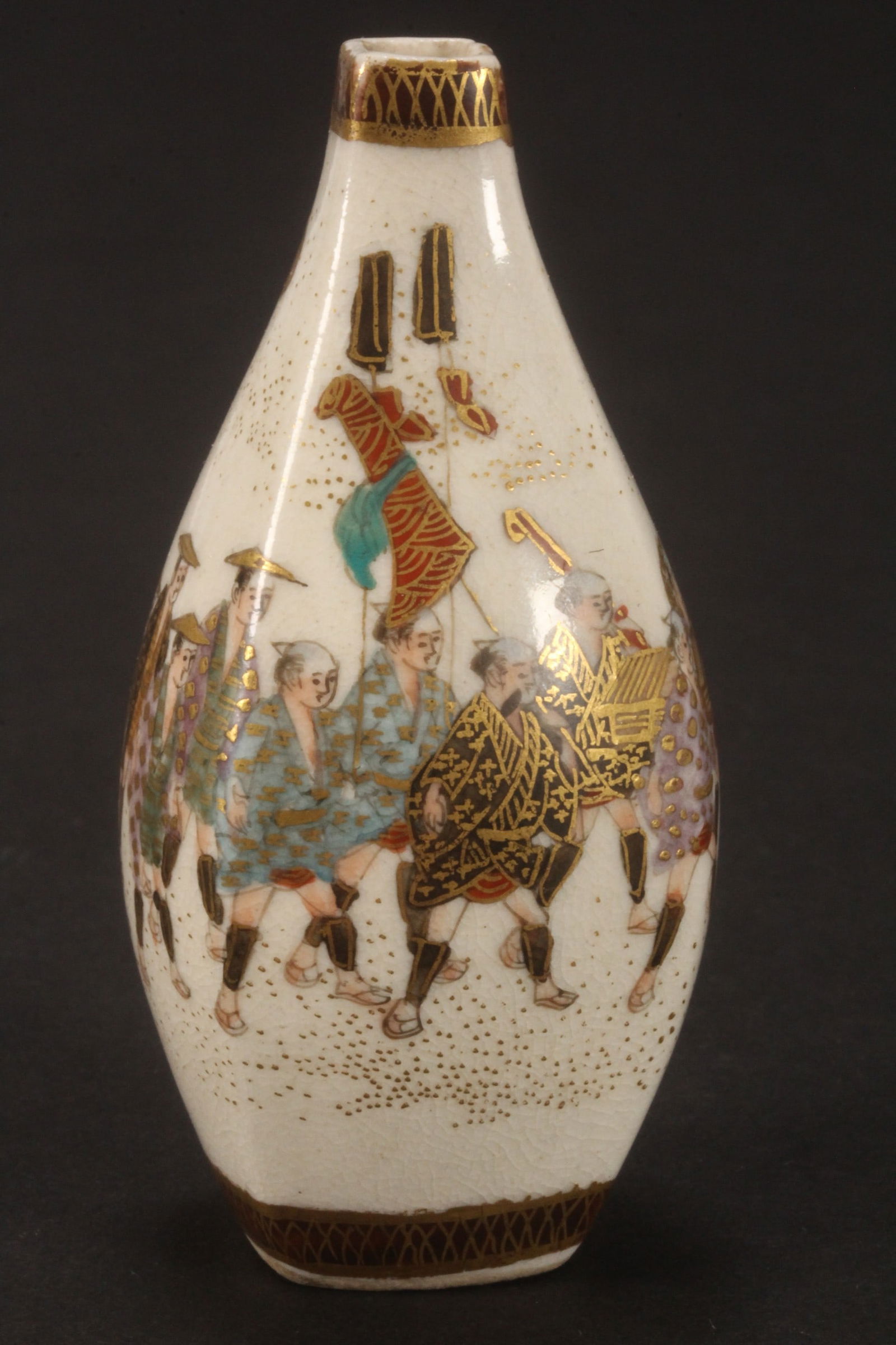 Japanese Miniature Satsuma Vase, (1 of 5)