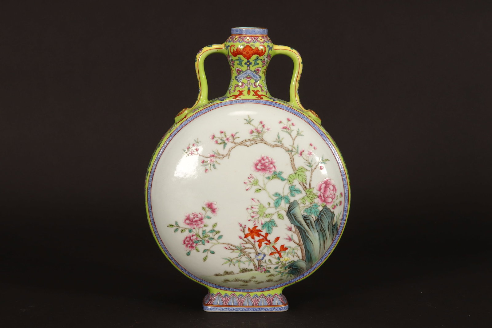 Chinese Polychrome Porcelain Moon Flask, (1 of 10)