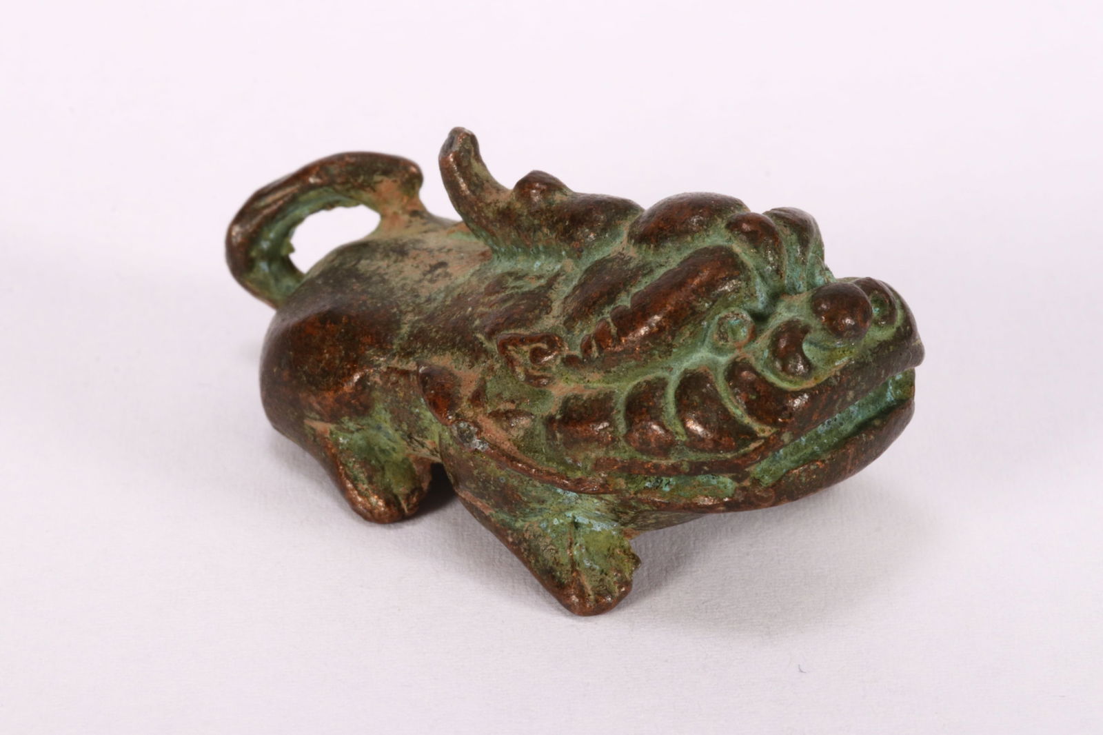 Chinese Bronze Opium Weight, (1 of 4)