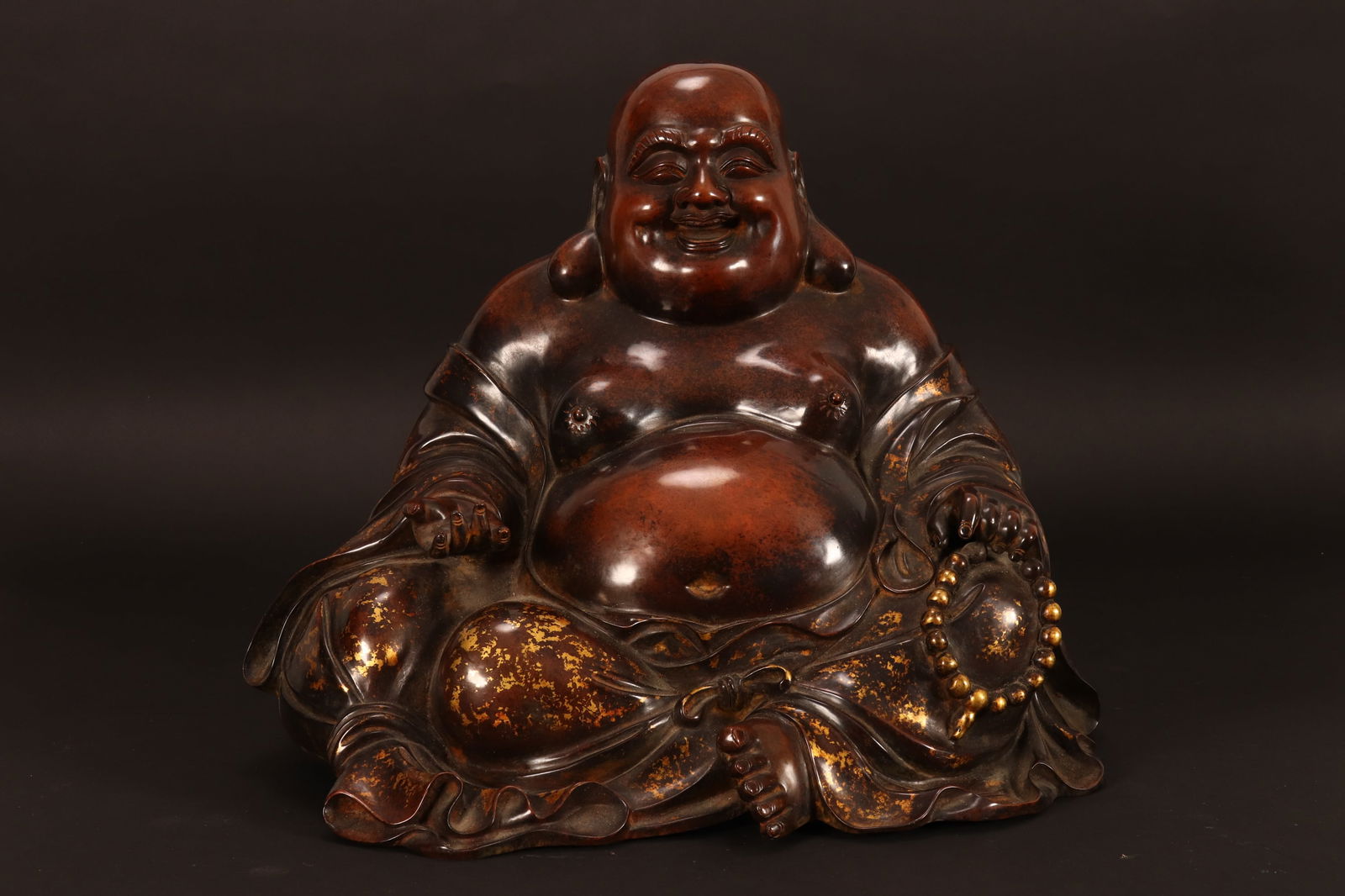 Large Chinese Bronze Buddha Figure, (1 of 10)