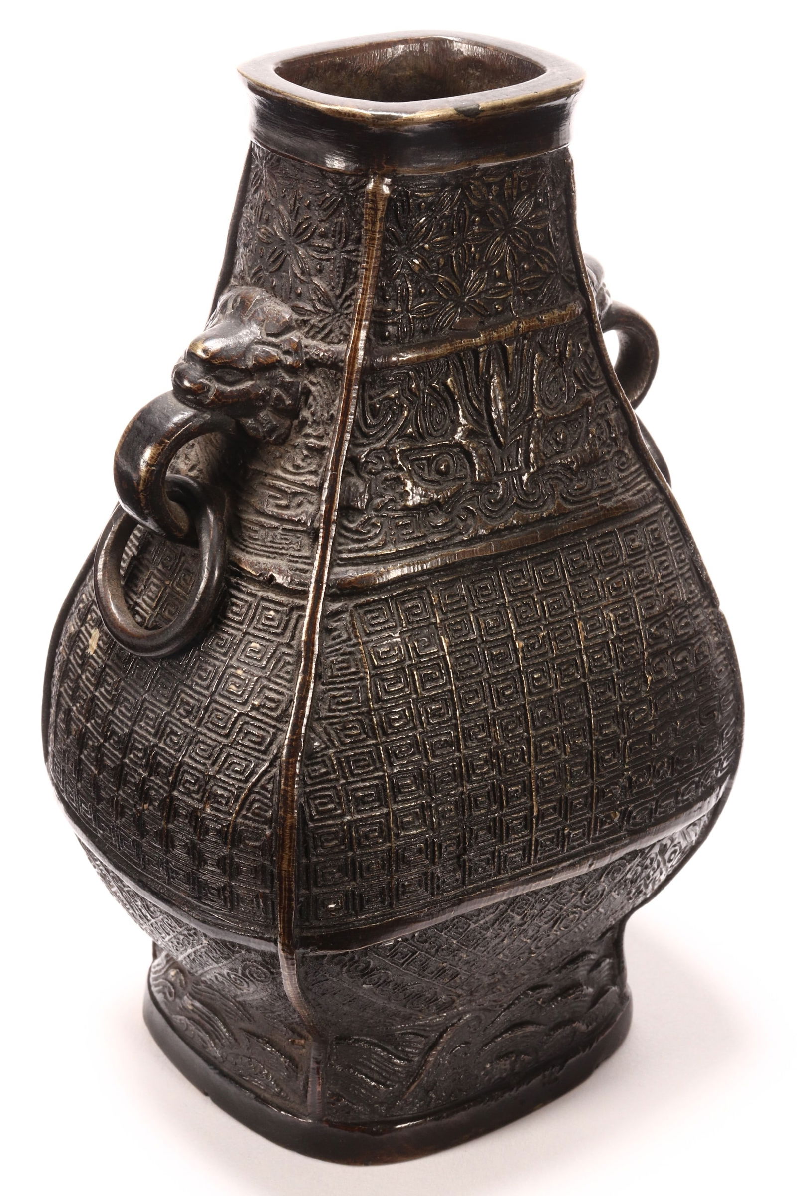 Chinese Bronze Vase, (1 of 3)